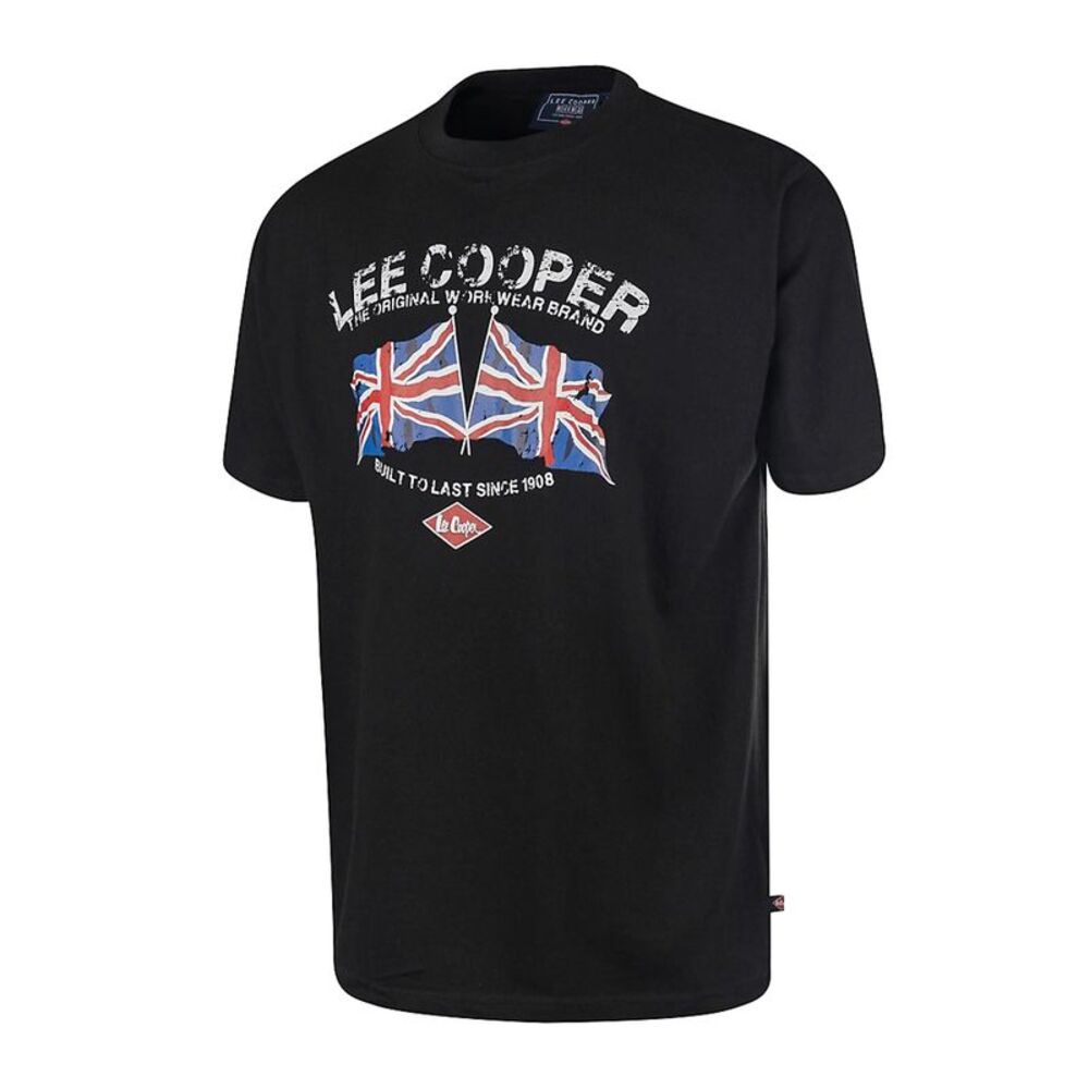 Lee Cooper Mens Logo Cotton T-Shirt / Black